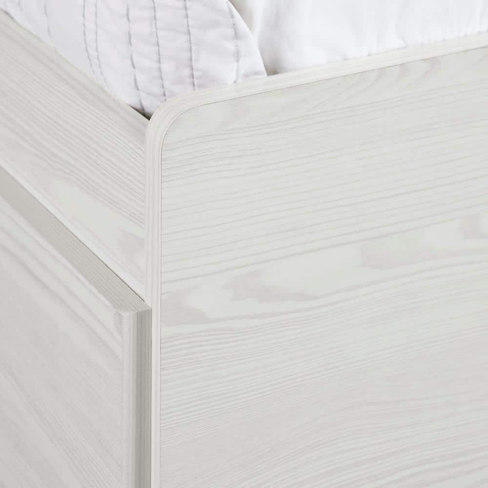 White Pine Twin Platform Bed with 3 Storage Drawers