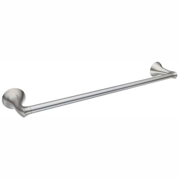 Photo 1 of Darcy 24 in. Towel Bar with Press and Mark in Brushed Nickel