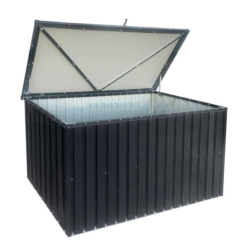 ToolCat 161 Gal. Black Outdoor Storage Deck Box Waterproof