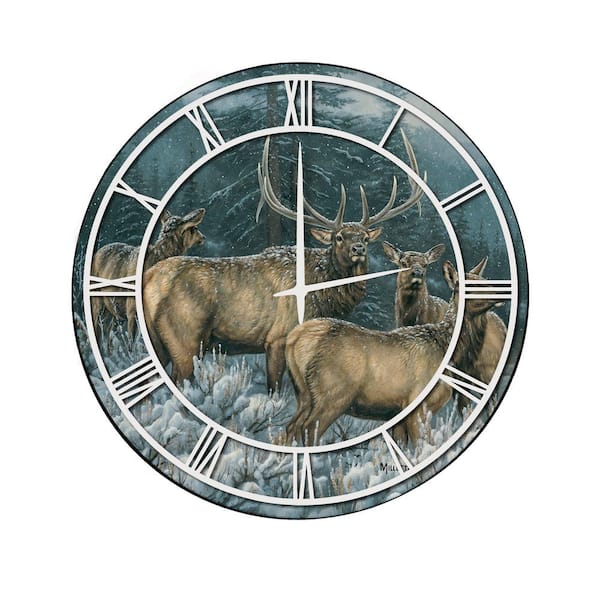 Unbranded "Broken Silence" Full Coverage Art and White Numbers Imaged Wall Clock