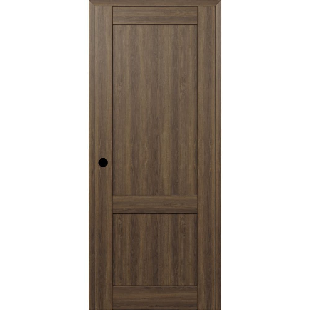 Shaker 2 Panel N DIY-Friendly 28 in. х 80 in. Right-Hand Pecan Nutwood Composite Wood Single Prehung Interior Door price history on PriceWatchPro