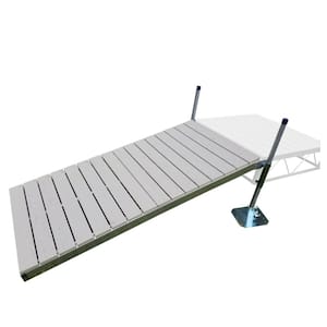4 ft. x 8 ft. Shore Ramp Kit with Gray Aluminum Decking