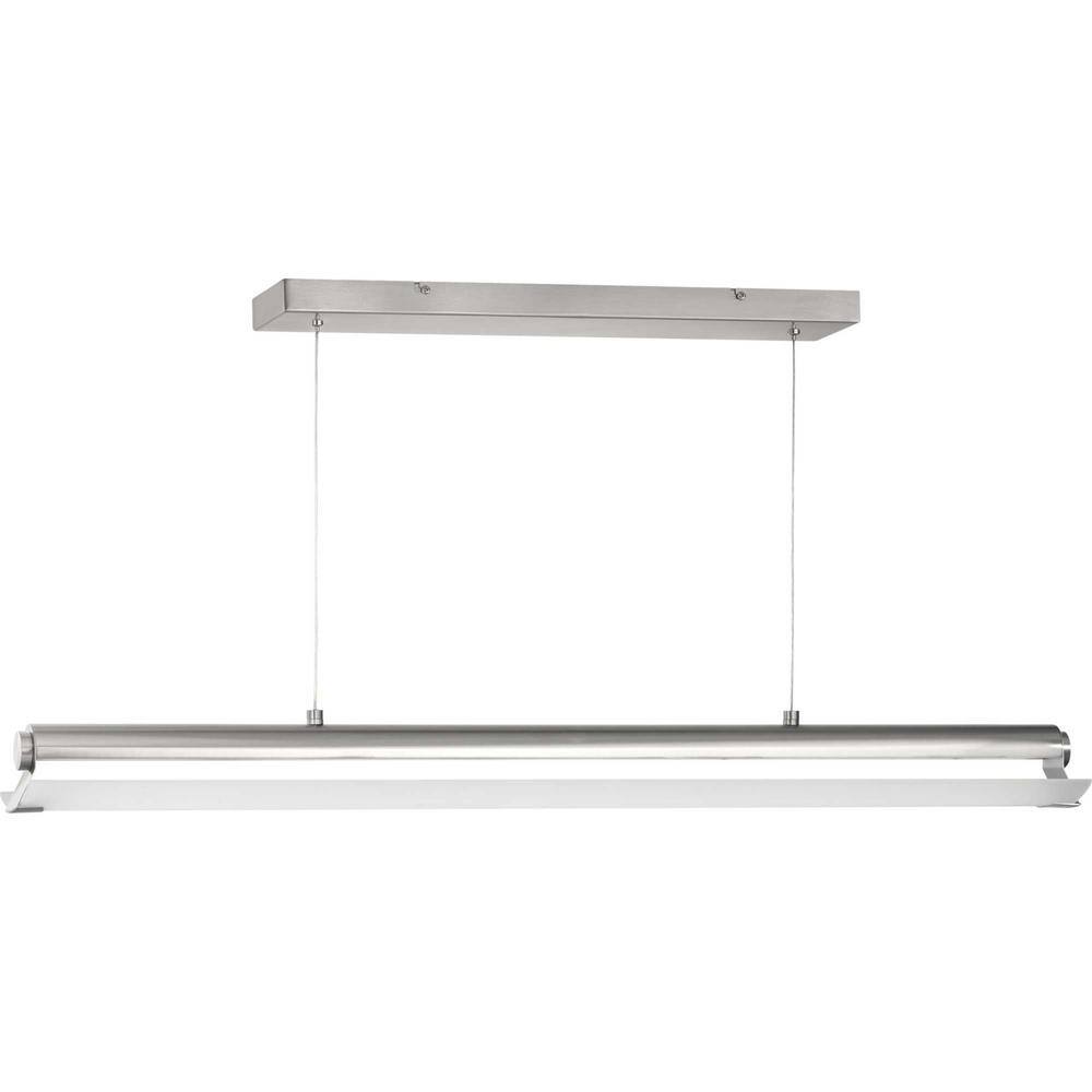 Brushed Nickel 45" LED Indoor/Outdoor Linear Pendant Light