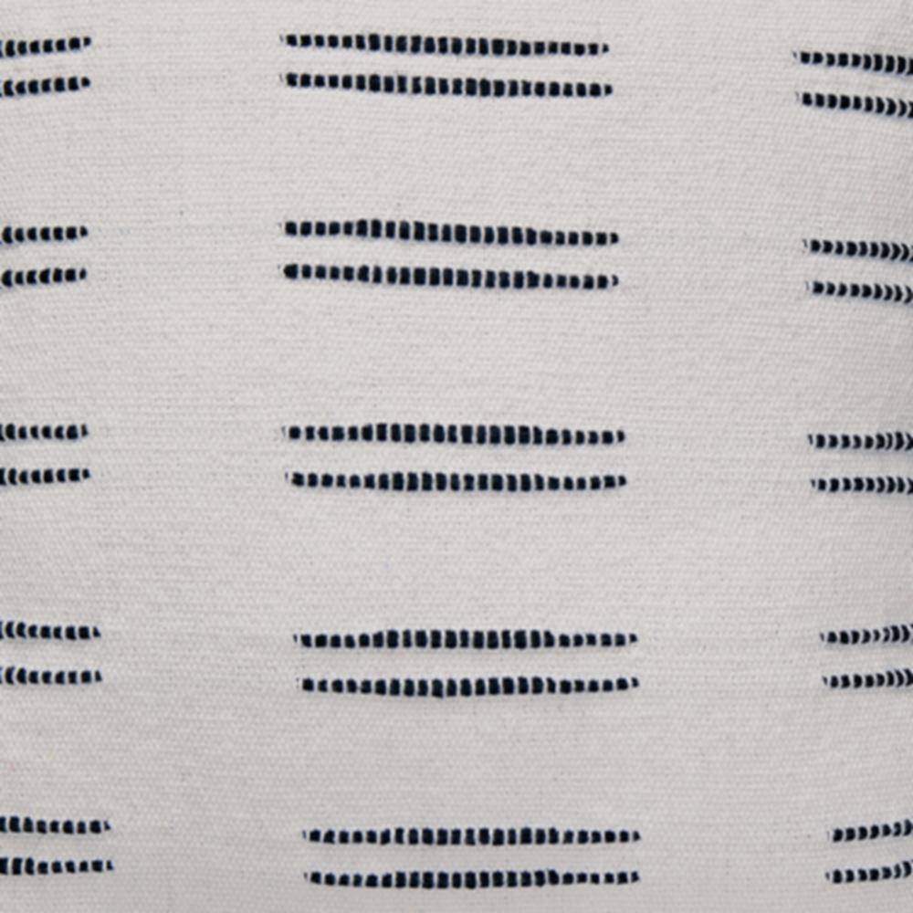 Mudderly 20" Black and White Cotton Throw Pillow