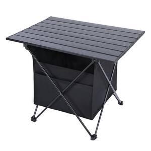 Aluminum Alloy Light-Weight Folding Camping Table Camping Picnic Small  Outdoor Table for Outdoors Equipment Black