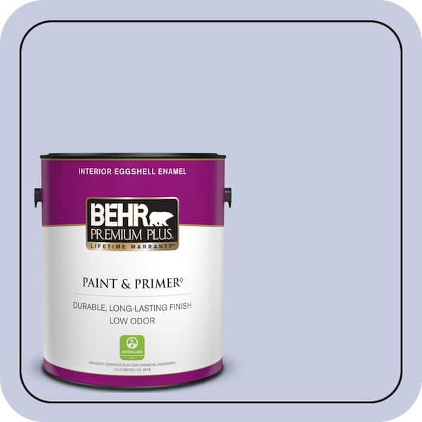 BEHR PREMIUM PLUS 1 gal. #620C-2 Lilac Bisque Eggshell Enamel Low Odor Interior Paint & Primer
