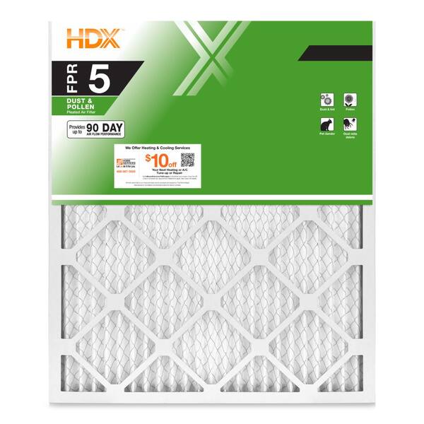 HDX 21.5 in. x 24 in. x 1 in. Standard Pleated Air Filter FPR 5