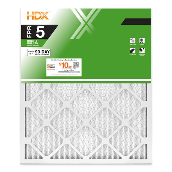 HDX 17 in. x 29 in. x 1 in. STD Pleated Air Filter FPR 5, MERV 8
