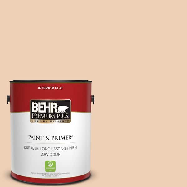 BEHR PREMIUM PLUS 1 gal. #260E-2 Clamshell Flat Low Odor Interior Paint & Primer