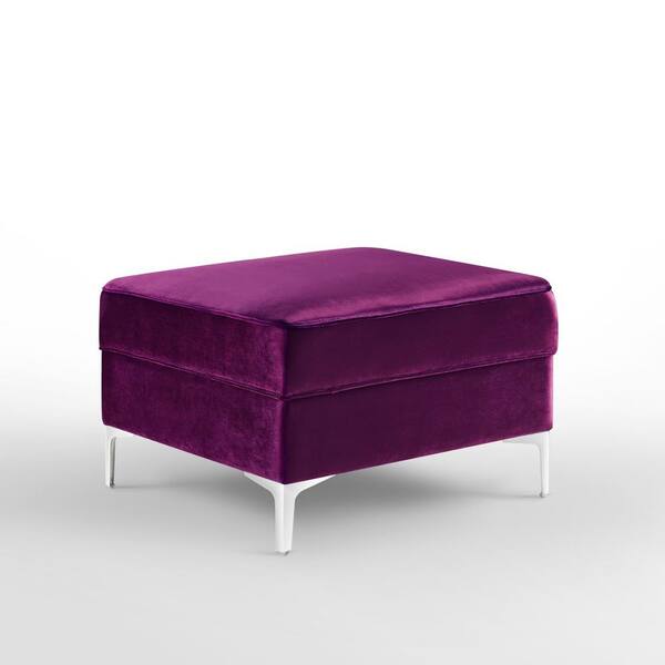 Dropship Purple Modern Velvet Upholstered Ottoman, Exquisite Small End  Table, Soft Foot Stool,Dressing Makeup Chair, Comfortable Seat For Living  Room, Bedroom, Entrance to Sell Online at a Lower Price