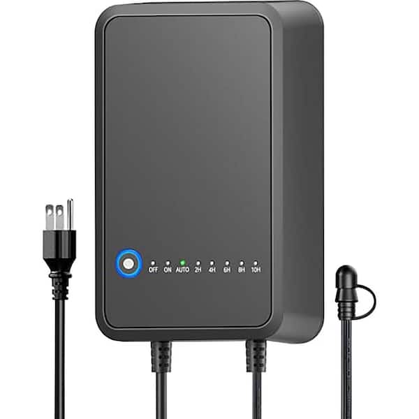 100W Low Voltage Landscape Lighting Transformer with Photocell Timer Dusk to Dawn Weatherproof Outdoor Use