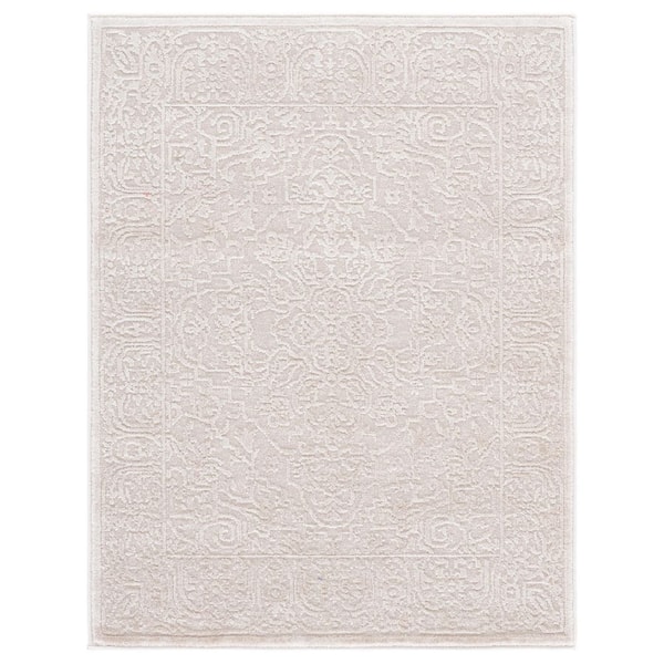Reflection 2 ft. x 4 ft. Creme/Ivory Oriental Accent Rug