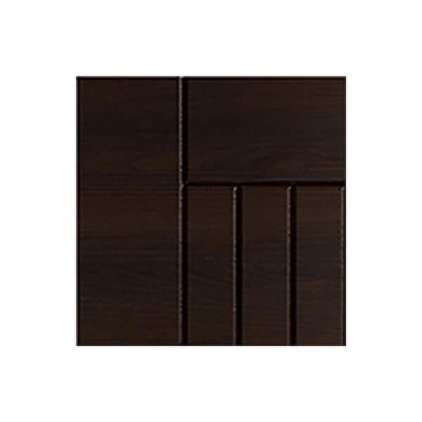 Daytona 7.25 in. W x 0.625 in. D x 7.25 in. H Brown Cabinet Door Sample Mahogany Matte