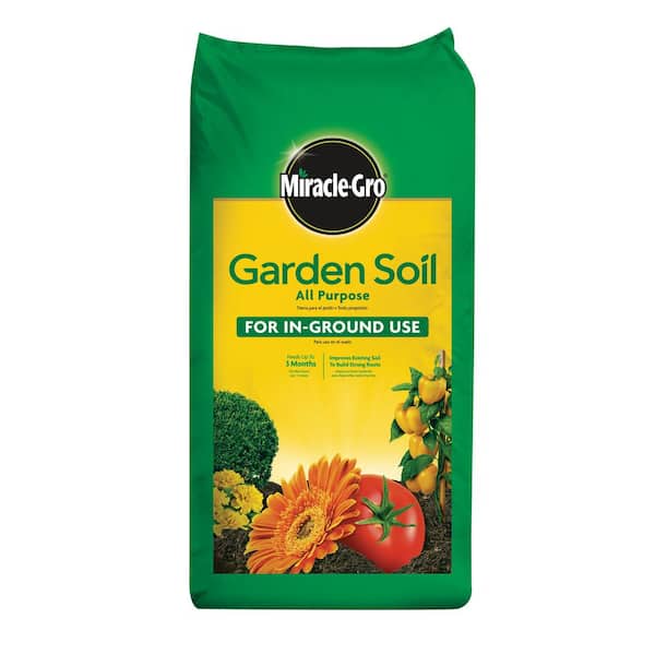 Miracle-Gro Garden Soil All Purpose 2 cu. ft. For In-Ground Use, Gardens and Raised Beds, Flowers, Vegetables, Trees, Shrubs
