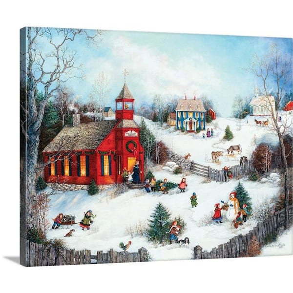 GreatBigCanvas "Holly Hill School" by Linda Nelson Stocks Canvas Wall Art