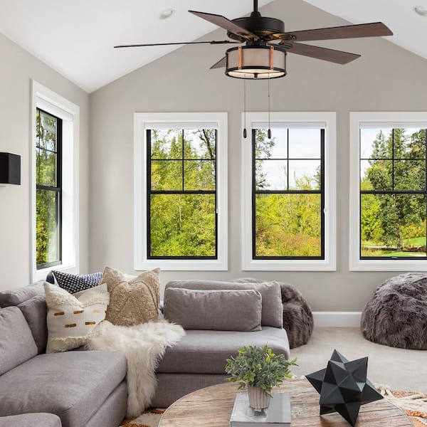 Zosia 52 in. Indoor LED Oil Rubbed Bronze Ceiling Fan with Light Kit
