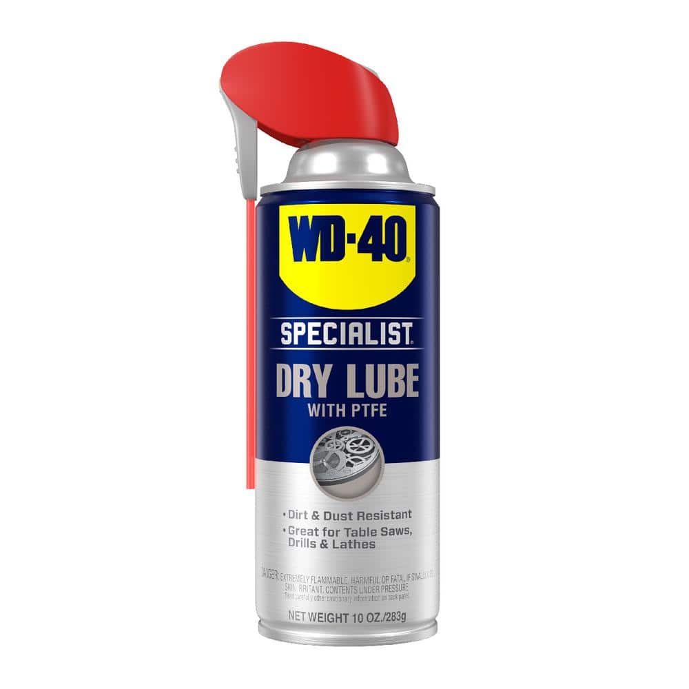 WD-40 SPECIALIST 10 oz. Dry Lube with PTFE, Lubricant with Smart Straw  Spray 300059 - The Home Depot