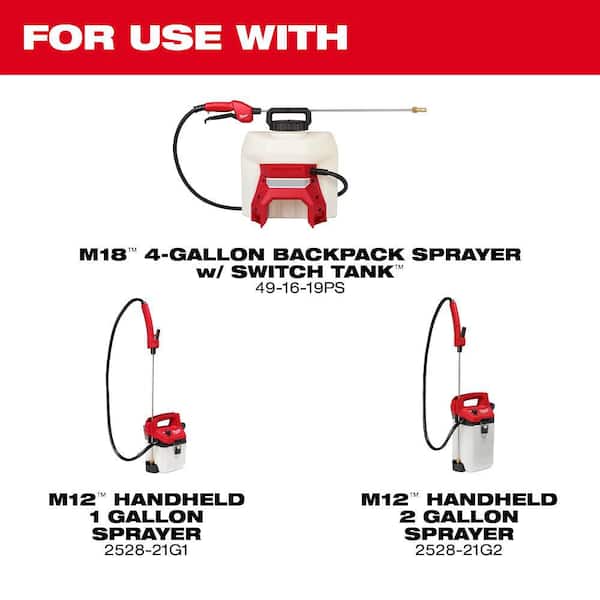 18 in. Short Sprayer Wand for SWITCH TANK Backpack Sprayer