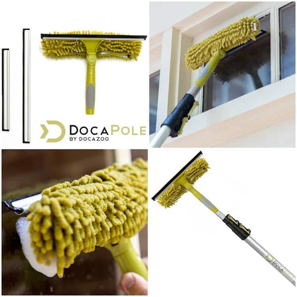 Duster High Reach Window Squeegee Duster Kit with Extension Pole