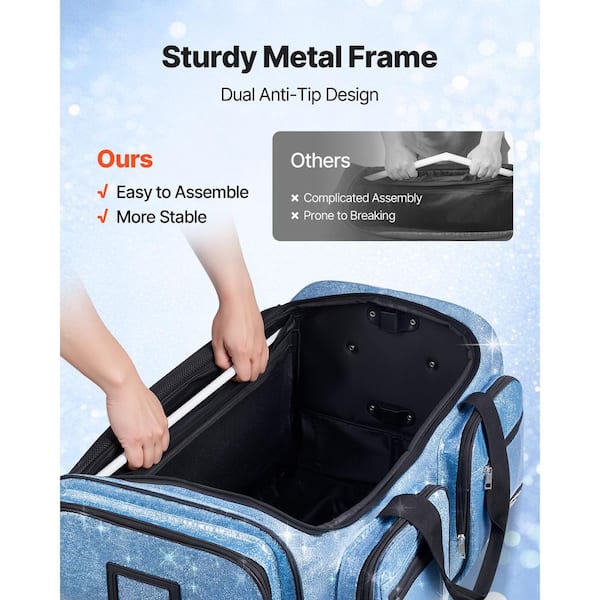 SKYSHALO Dance Bag with Garment Rack 29 Rolling Dance Duffel