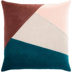 Waverly Washable Ocean Blue 20 in. x 20 in. Solid Color Reversible  Indoor/Outdoor Throw Pillow 004835 - The Home Depot