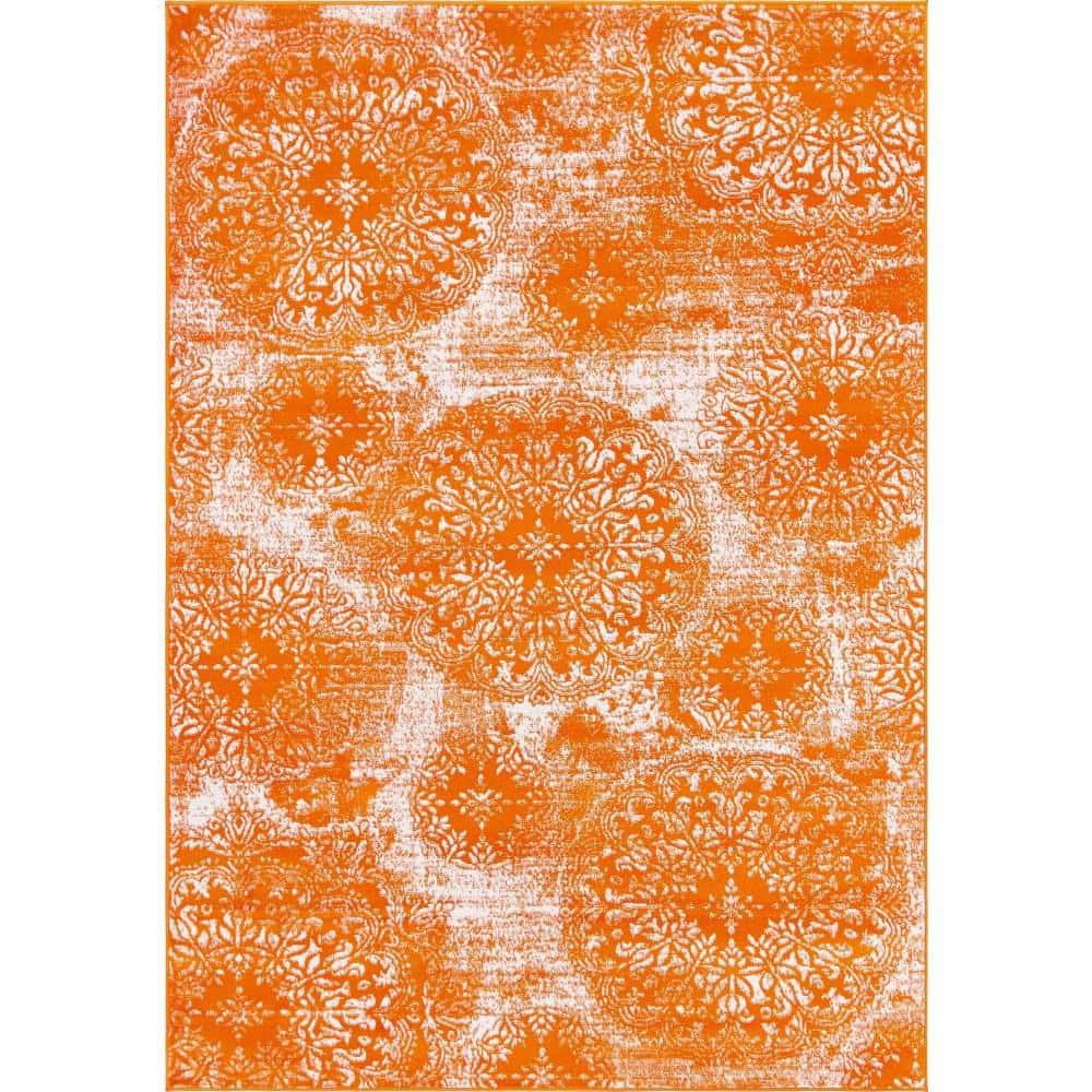 Sofia Grand Orange 6' 0 x 9' 0 Area Rug price history on PriceWatchPro
