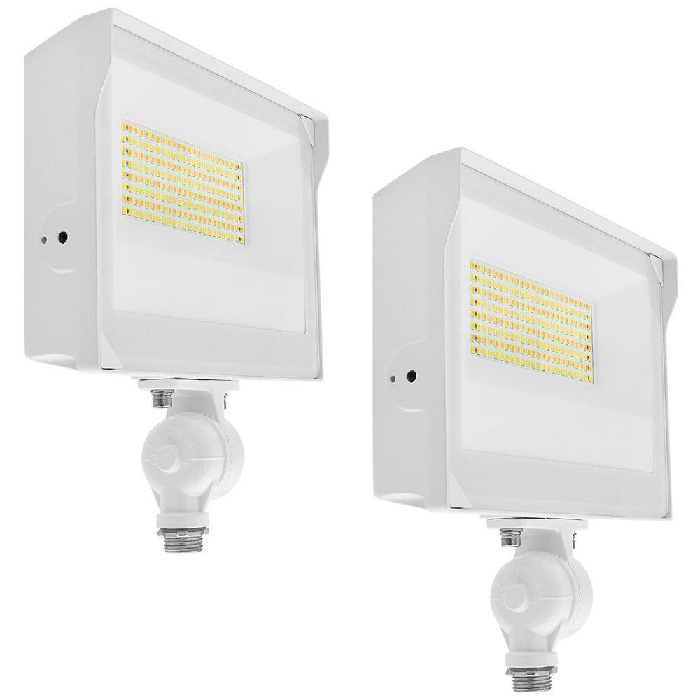 80-Watt Universal LED Flood Light, Adjustable Knuckle Mount, IP65, 3CCT, Up to 11680LM, Dimmable Photocell Sensor 2 Pack price history on PriceWatchPro