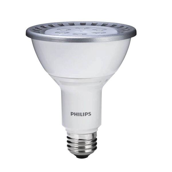 Philips 75W Equivalent Bright White (3000K) PAR30L Dimmable LED Wide Flood Light Bulb (6-Pack)