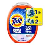 Ultra OXI Power Odor Eliminators Unscented Laundry Detergent Pods (45-Count)
