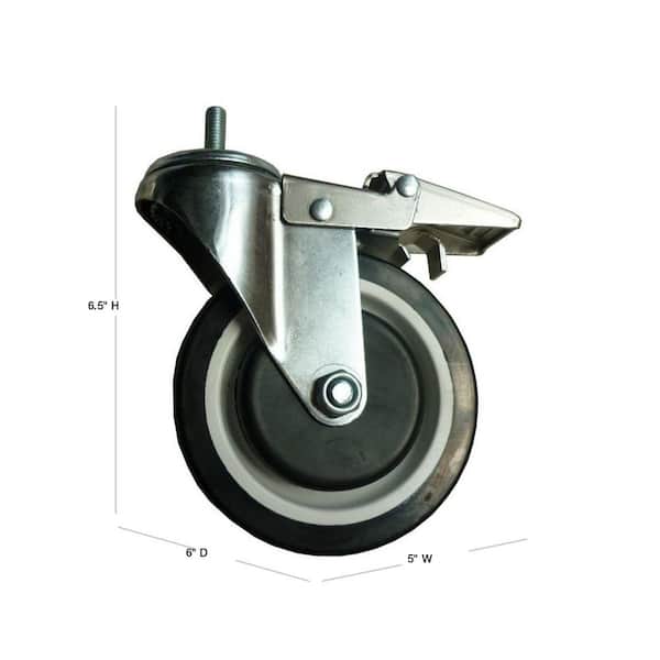 4-Pack Industrial Caster (5 in.)
