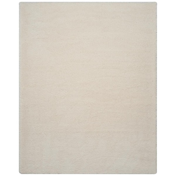 SAFAVIEH Reno Shag Cream 8 ft. x 10 ft. Solid Area Rug