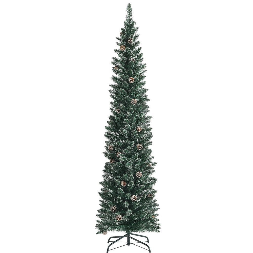 SULLIVANS 18 in. H Frosted Cedar and Pinecone Pick; Green PX1194 - The Home  Depot