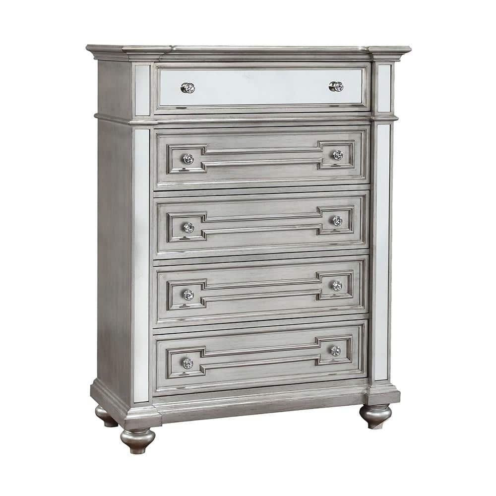 Salamanca Champagne Contemporary Style Chest of Drawers -  William's Home Furnishing, CM7673C