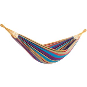 12 ft. Brazilian Style Cotton Double Hammock Bed in Multi-Colors
