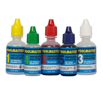 Solutions 1 - 5 Replacement Water Test Kit for Swimmning Pool and Spa