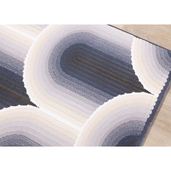 Solara Collections 8 ft. x 11 ft. Beige Geometric Indoor Area Rug