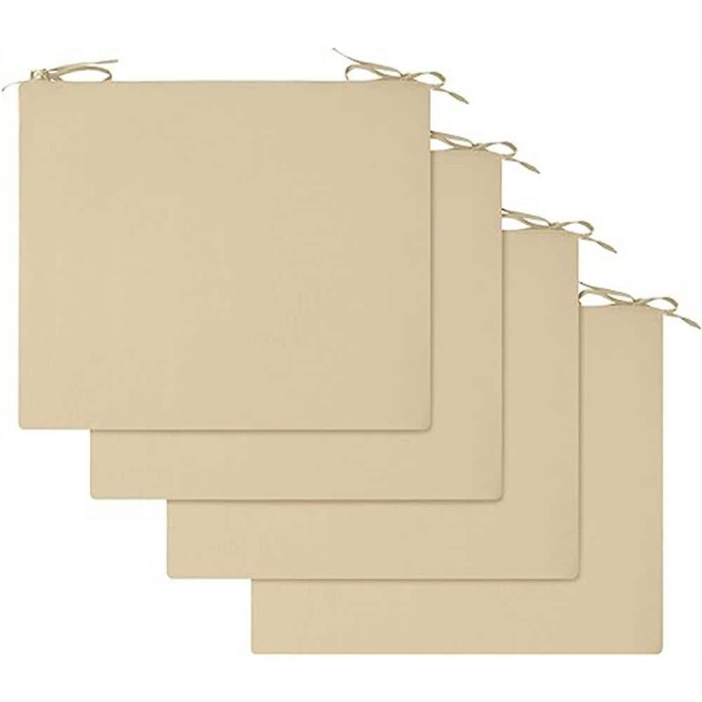 Outdoor Chair Cushions, Waterproof Square Corner Memory Foam Seat Cushions 