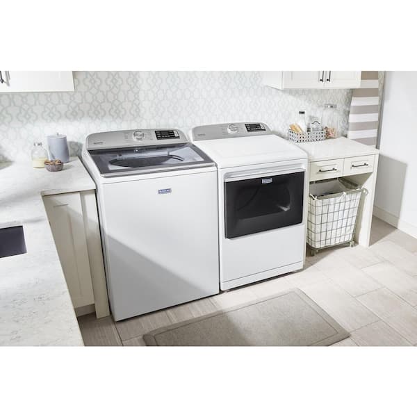 Maytag 5.3 cu. ft. Smart Capable White Top Load Washing Machine with Extra  Power, ENERGY STAR MVW7232HW - The Home Depot