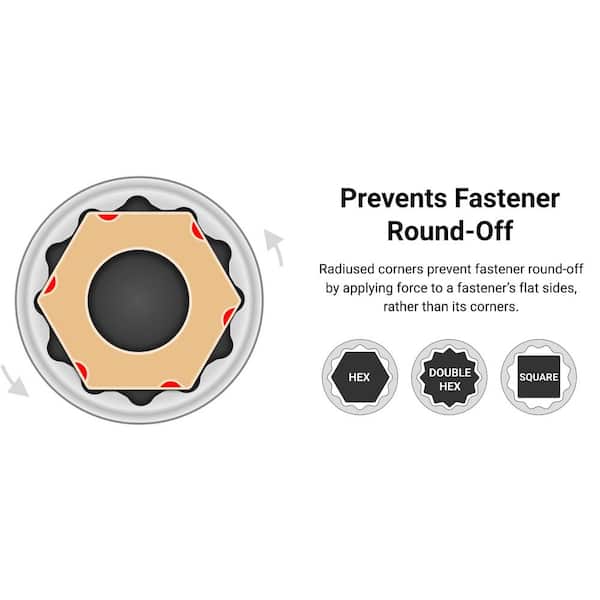 TEKTON 3/8 in. Drive x 8 mm 12-Point Socket SHD12308 - The Home Depot