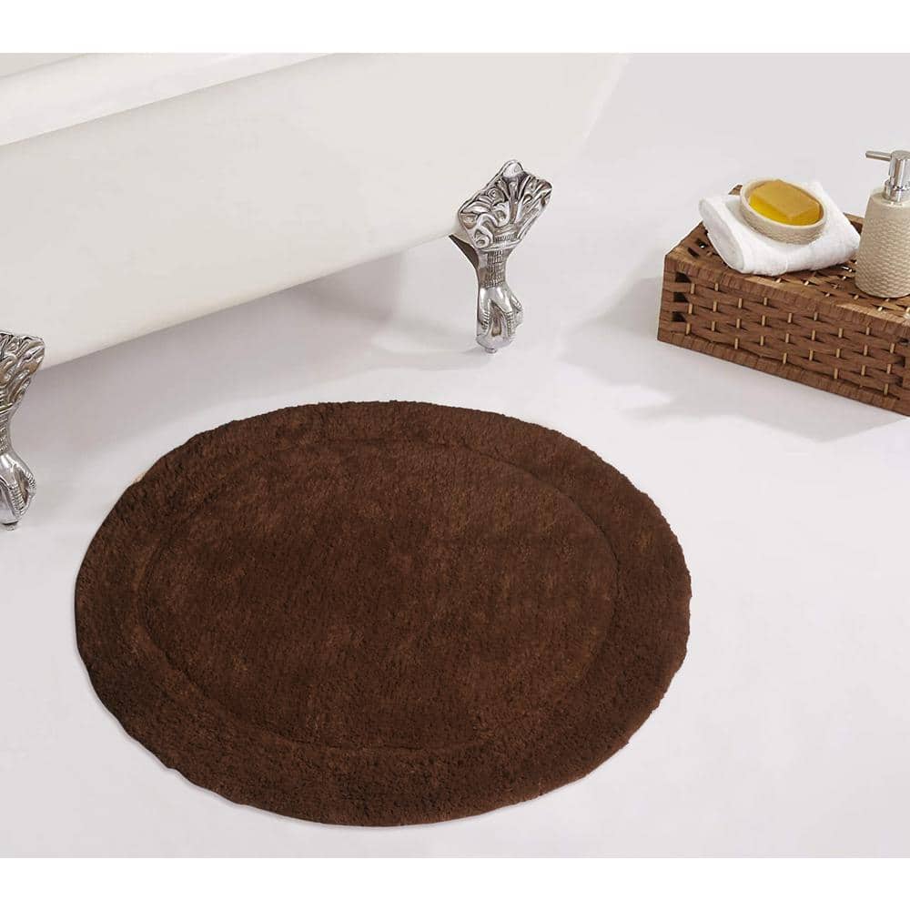 Waterford Collection 100% Cotton Tufted Bath Rug, 22 Round, Chocolate price history on PriceWatchPro