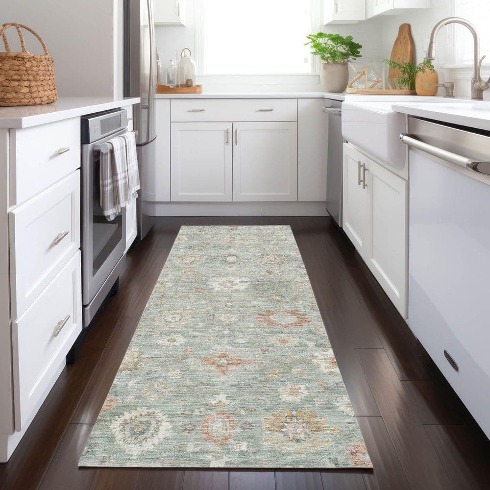 Chantille Machine Washable Indoor/Outdoor Abstract ACN1770 Sage 2 ft. 3 in. x 7 ft. 6 in. Runner Rug price history on PriceWatchPro