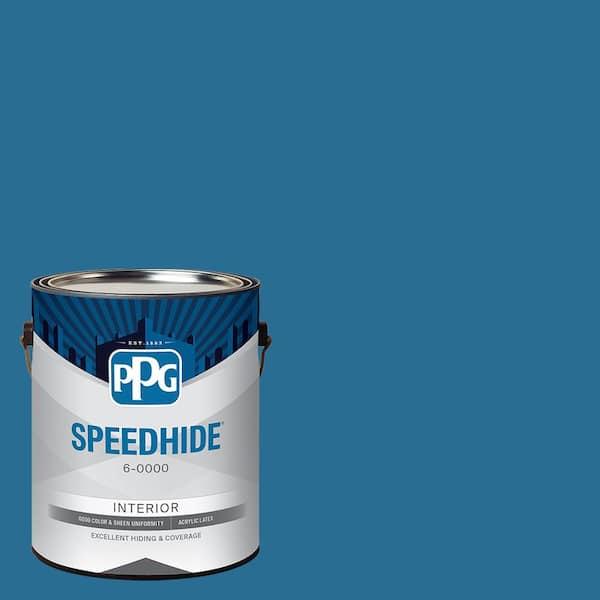 1 gal. PPG1158-6 Blue Oasis Semi-Gloss Interior Paint