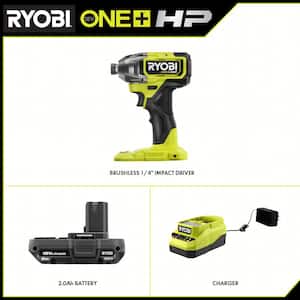 ONE+ HP 18V Brushless Cordless 1/4 in. Impact Driver with 2.0 Ah Battery and Charger
