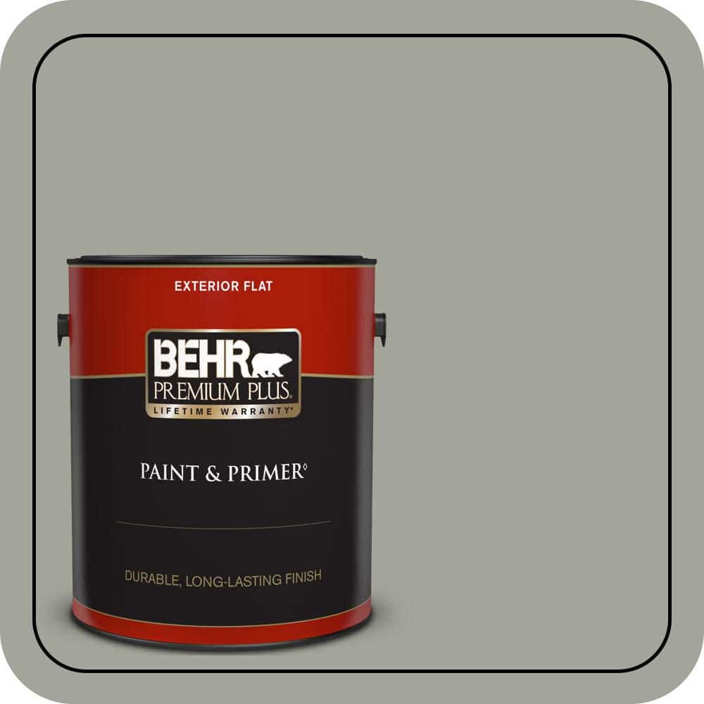 1 gal. #N380-4 Strong Winds Flat Exterior Paint & Primer price history on PriceWatchPro