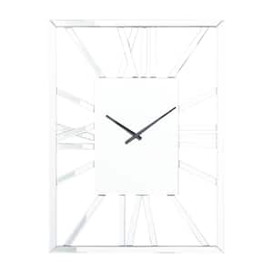 Silver Glass Wall Clock