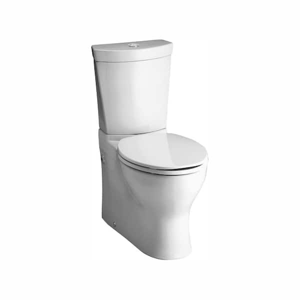 KOHLER Persuade 2-piece 0.8 or 1.6 GPF Dual Flush Elongated Toilet in White
