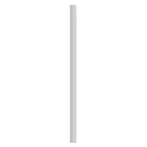10 ft. White Outdoor Direct Burial Aluminum Lamp Post fits Most Standard 3 in. Post Top Fixtures Includes Inlet Hole