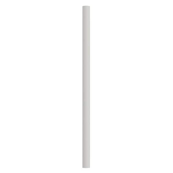 SOLUS 10 ft. White Outdoor Direct Burial Aluminum Lamp Post fits Most Standard 3 in. Post Top Fixtures Includes Inlet Hole