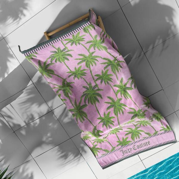 JUICY COUTURE Juicy Palm Trees Pink/Green Floral Cotton
