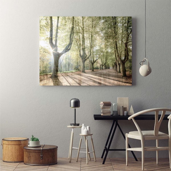 Courtside Market Sunlight streams 30 in. x 40 in. Gallery-Wrapped Canvas Wall Art, Multi Color